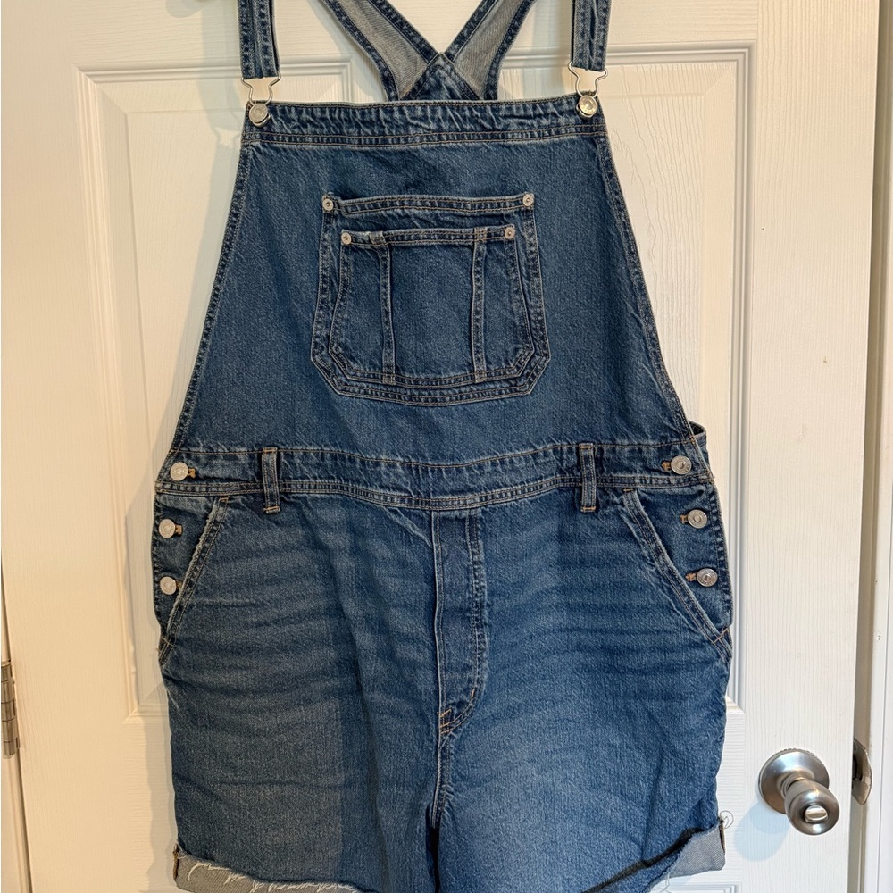 American Eagle Outfitters Blue Denim Overalls